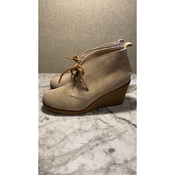 Sperry Top Sider Women's Harlow Sand Suede Wedge Ankle Boots Bootie SIZE 7M - Picture 3 of 12